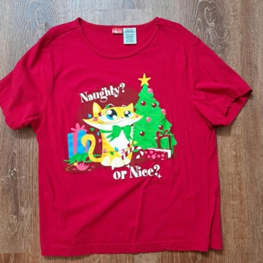 Cute Cat Christmas T-shirt